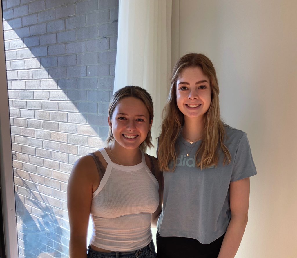 FrenchMunn's tweet photo. Wonderful to see the excitement and #dalpride as these Students (Hannah 3rd yr BSc Biology and Sophie 1st yr BSc Medical Sciences) get ready to kick-off the term. And, great fun hosting their Dal alum parents during the move. @DalhousieU @DalScience @Dal_Alumni @DalResidence https://t.co/OWlTe2WZv4
