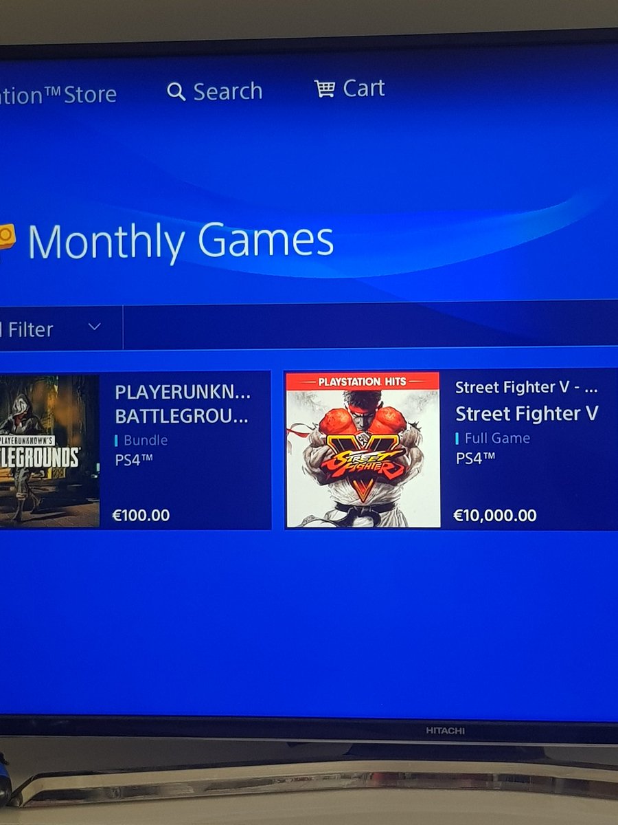 jo_fuzz's tweet photo. @StreetFighter is good, but €10,000 good? @PlayStation I think something maybe up. #pricehike https://t.co/JiysABNhwA