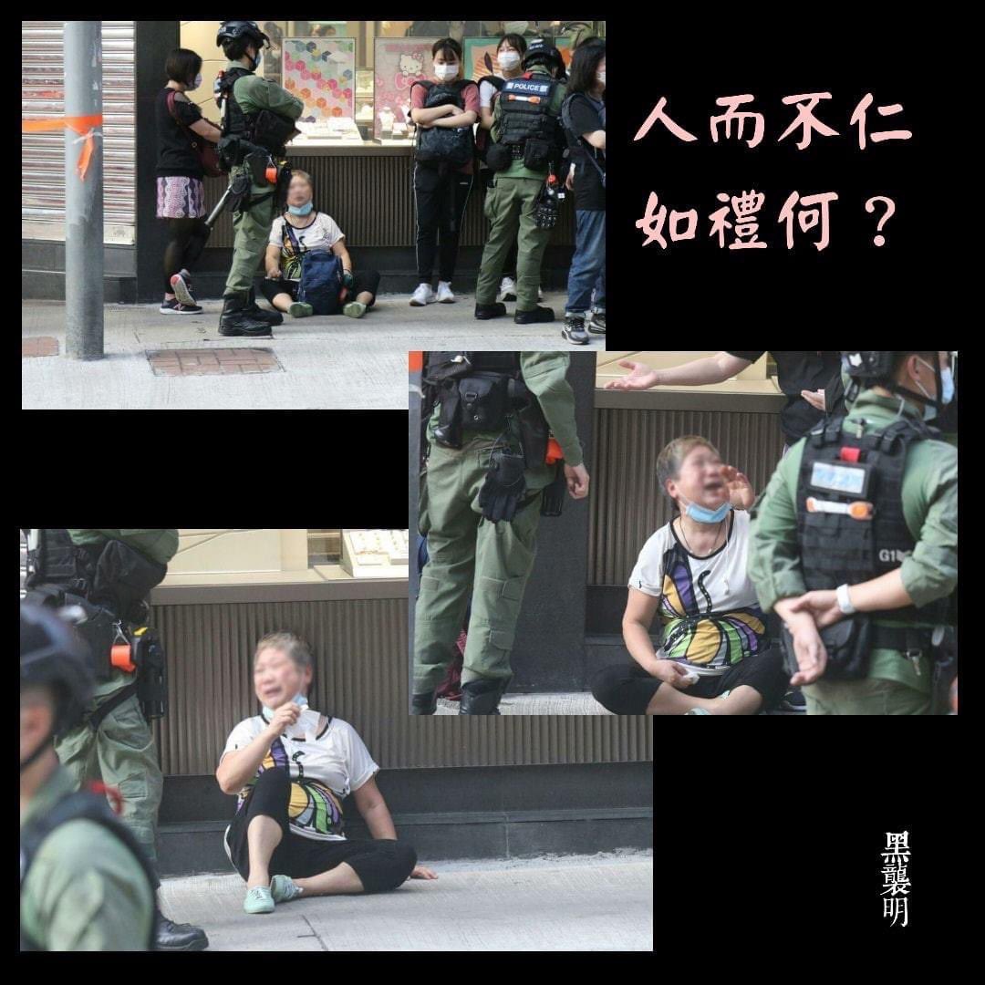 AlanTam777689's tweet photo. The brutality of Hong Kong Police, CCP won’t be limited to teenagers but also the elderly who is also the victim given abuse of power &amp; loss of control of the police controlled by HK Government, CCP. @hrw @washingtonpost @BBCWorld @cnni @DominicRaab @BorisJohnson @Reuters @VP https://t.co/cej1sBpUfa