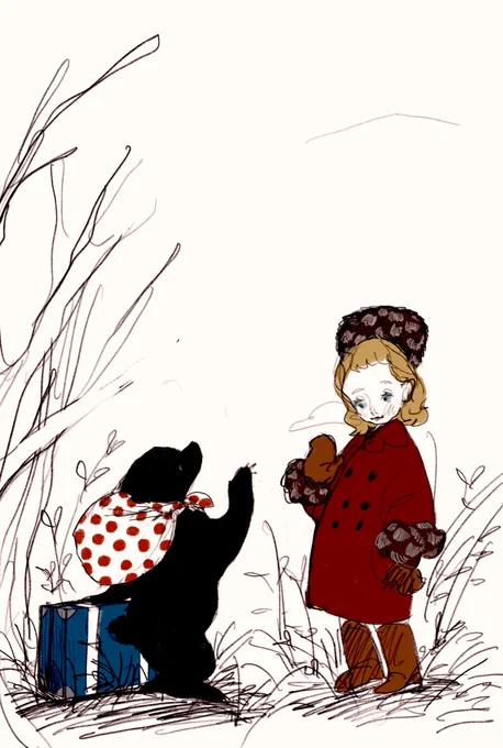 早く寒くなってほしいの絵 