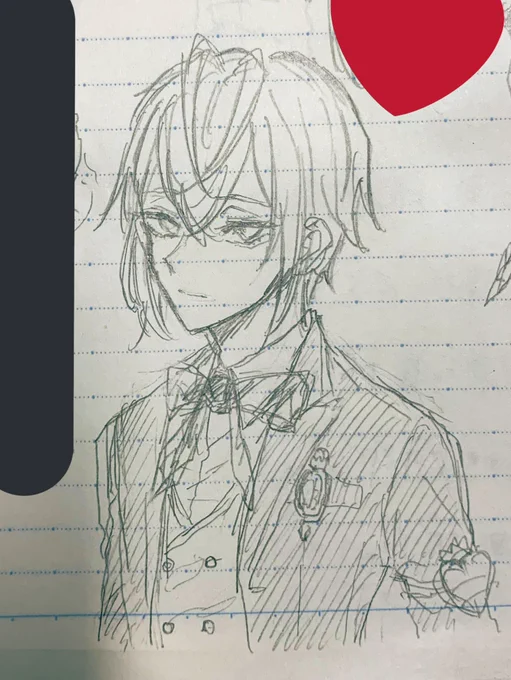 まじで今絵がかけなくてへこんだからいつもよりちょっと丁寧にかいた
輪郭とかどうかいてたか忘れたし元々かくの苦手である 