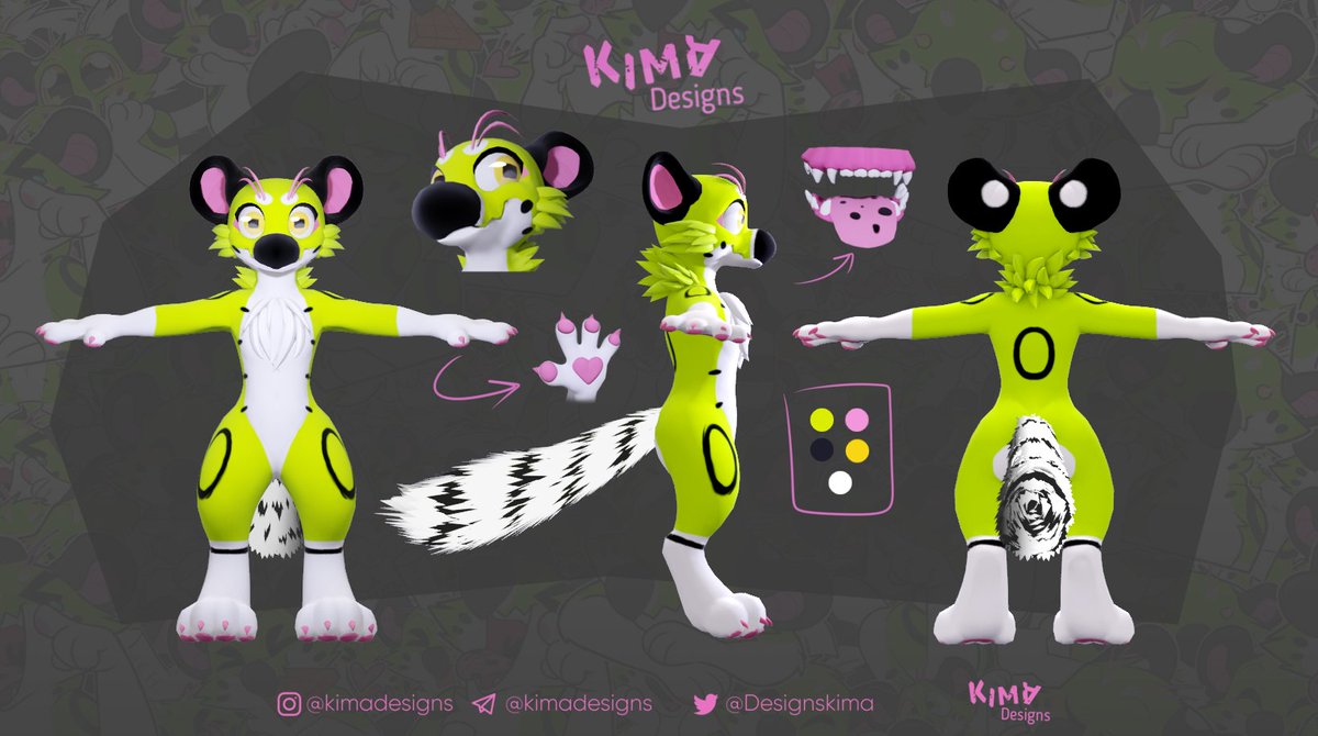 DesignsKima's tweet photo. I've been working on my Kima 3D model these days
Hope you like it! β€π«
Thanks @VRC_Spanish_Hub who teached me a lot!
#3dfursona #furry #furryart #furry3dart #fursona #furry #furryart #cute #blender #furrymodel #oc https://t.co/TLXDOv9L8f