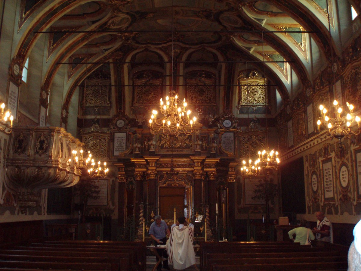 Casale Monferrato Synagogue was built in 1595 in the Jewish Quarter of Casale Monferrato, Italy.It is famous for its grand Baroque architecture. The synagogue is separated from the street by a courtyard due to laws forbidding Jewish worship to be audible by Christians.