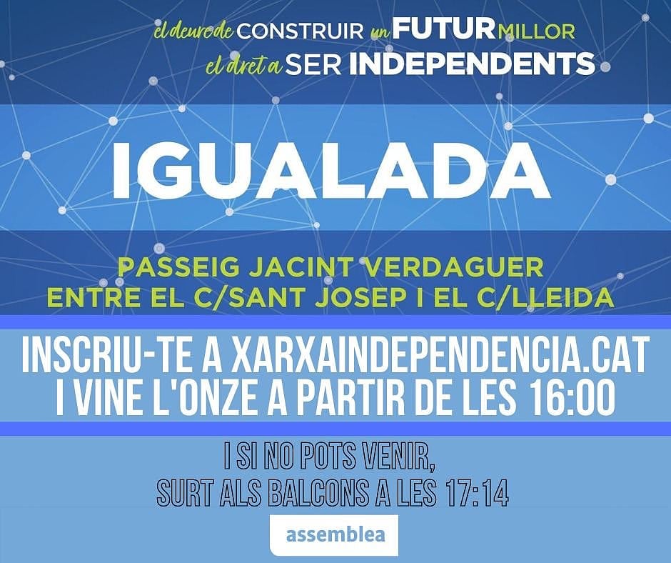 igdxindp's tweet photo. Aquest any degut a la situació sanitaria tenim una diada diferent però malgrat tot no ens quedarem a casa. Us hi esperem.
Podeu inscriure-us a https://t.co/NJ2T6uBQHY https://t.co/SRotEznutK
