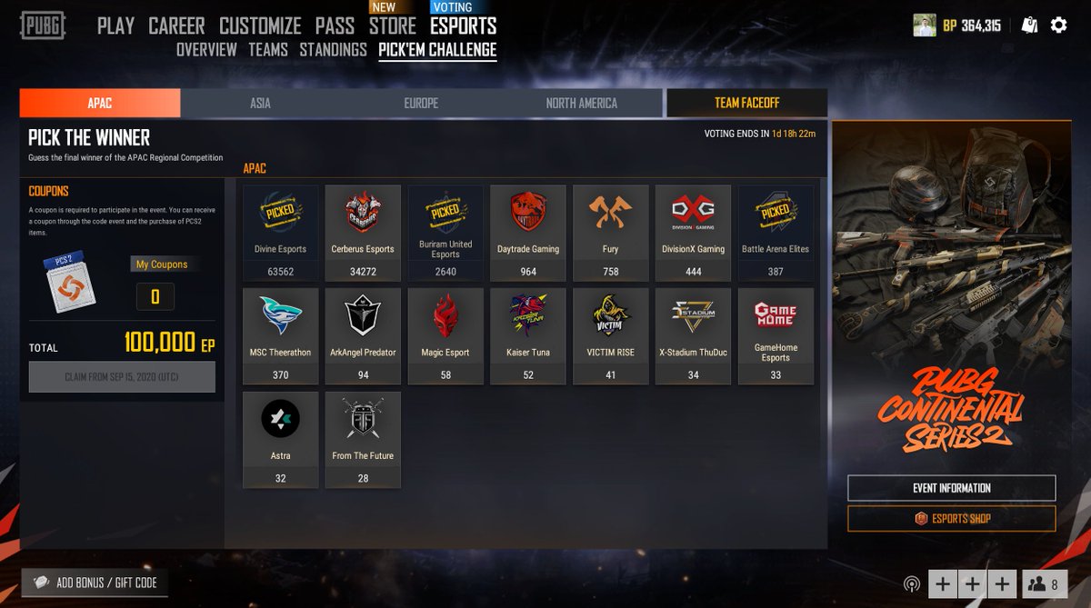 imAndyBG's tweet photo. @BAE_PUBG @CompanyMan_PUBG @Neferhor1 @FluddPUBG @LokiesMY @sophiya666 @Kmbrry 100% TRUST ME! BAE will get back up numbawan😎

#PCS2 #BAEWIN! https://t.co/u7Yj5krqYS