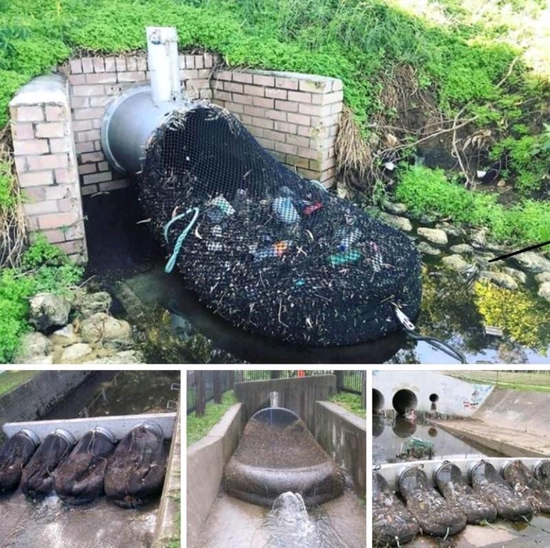Stupidt99352988's tweet photo. Deberíamos implementar esto en nuestro país, estas mallas impiden que la basura llegue al océano, esto es en Australia.

Un llamado al @GobiernoMX https://t.co/1A66HUn5mS