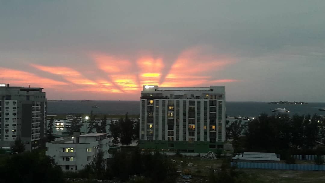 AmnaAliShareef's tweet photo. Caught a different type of sunset today. Masha Allah 😍 https://t.co/W5uiPHaR3r
