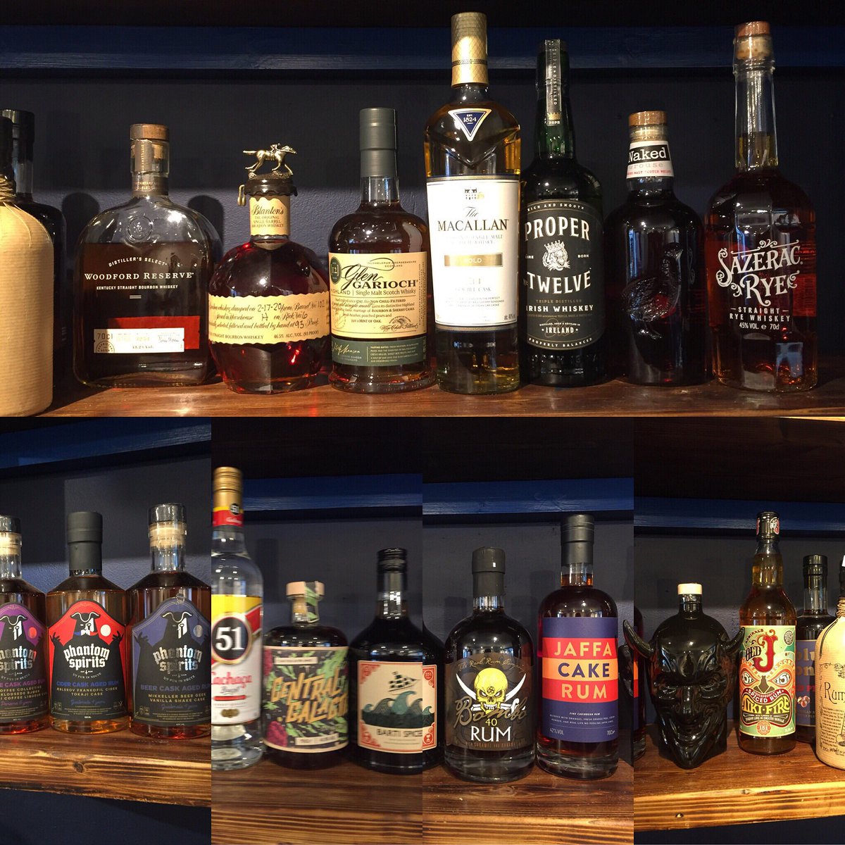 SidneyAndEden's tweet image. A few whiskeys &amp;amp; rums on the back bar, still lots more to add!