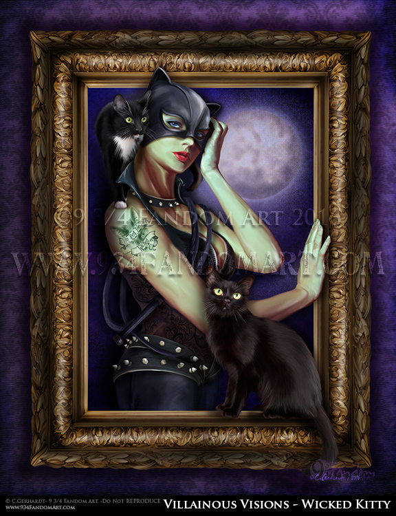 Wicked Kitty painted in 2015 is part of my Villainous Visions Collection!  This collection features these Villainous beauties in all there glory!

l8r.it/nN3E
l8r.it/ah2B

#MysticMoonMedia #MysticMoonMediaLLC  #fantasyartist  #catwoman  #nerdgifts #nerd