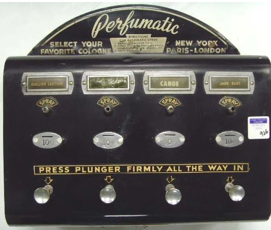 香水を忘れたときに重宝した？1950～60年代に米国で流行った香り自販機！
