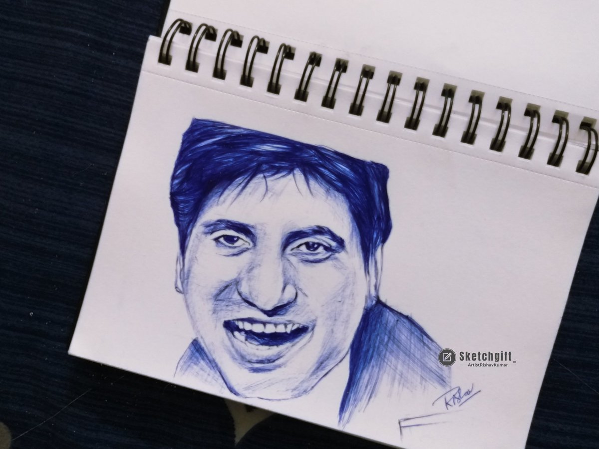 artistrishavkmr's tweet image. @iRajuSrivastava Bhaiya
Aapke liye ek chota sa pen sketch bnaye h.
Hope, ye Sketch pasand aaye aapko.
Thank you

#practisetime
#pensketch 
#indiancomedian 
#rajusrivastava