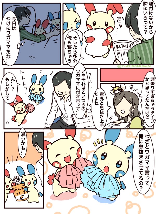 小作農ひよこ ポケモンと生活 時々ワガママなプラスルマイナンと頑張り屋の人