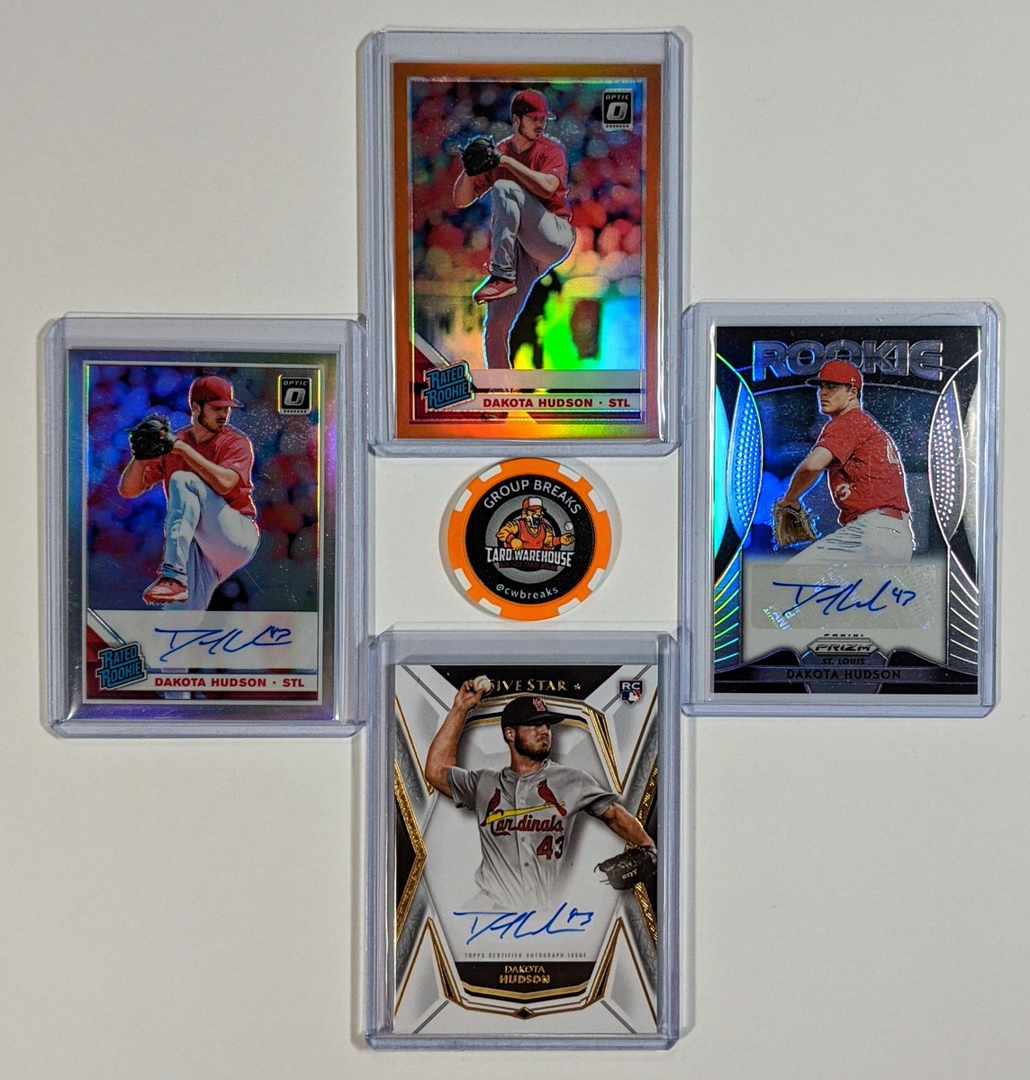 CoachSmithJason's tweet photo. Huge shout out to @cwbreaks for the Dakota Hudson #RAK for my PC and for the poker chip in my CHL mailday! Make sure to check out his breaks!
So Thankful @midwestboxbreak introduced us! #MWBBFam https://t.co/mgw3cEOPnG