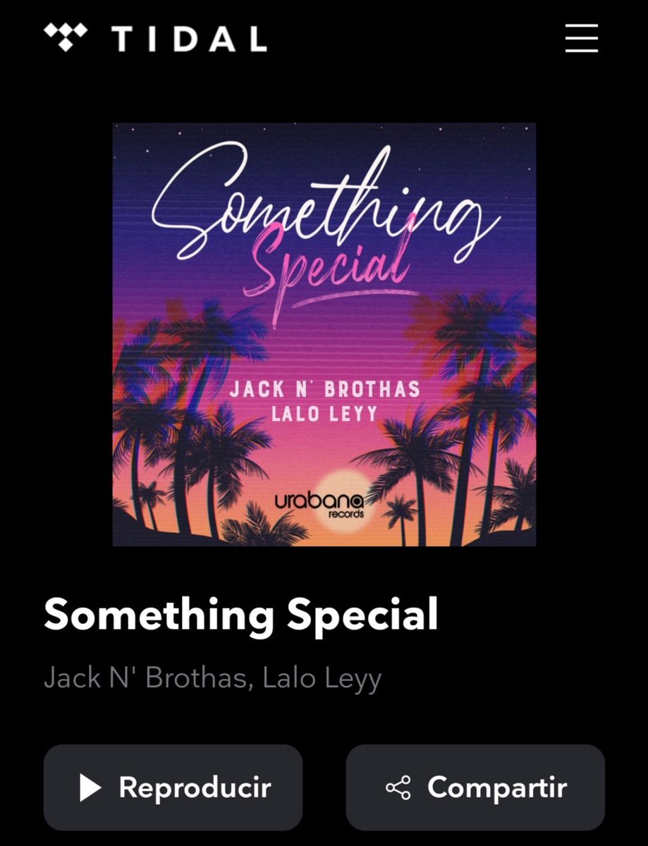 🔵Something Special🔴
lo nuevo de Jack N' Brothas y Lalo Leyy, llega a TIDAL
🔝💯🎛️🎚️🔊🔥😎✌️

📲YA está disponible agregalo a tu playlist
👇👇👇
tidal.com/browse/track/1…

#urabanarecords #somethingspecial #jacknbrothas #laloleyy #digitalart #disco #soul #musiclovers #tidal