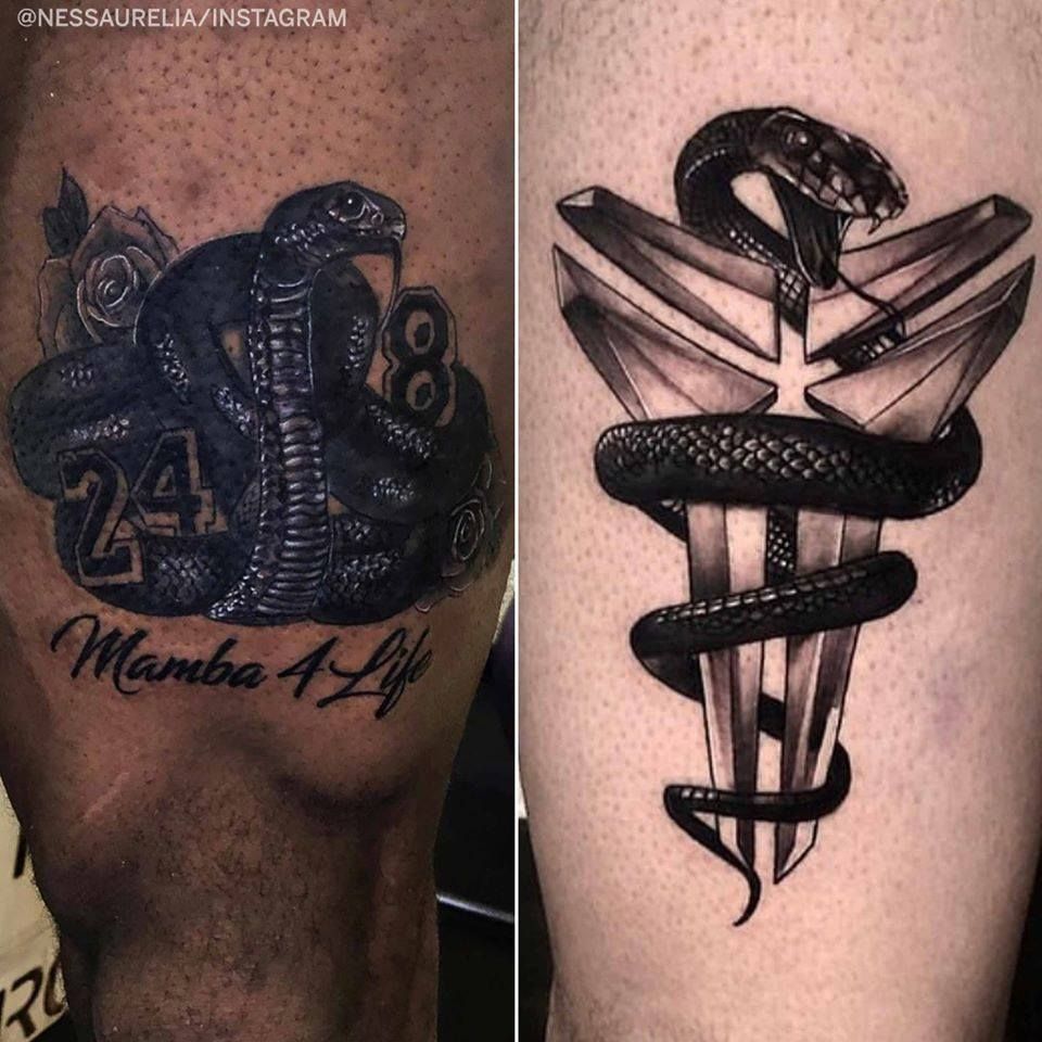 SportsRetriever's tweet photo. LeBron and AD's Kobe tribute tattoos 💜💛

(via nessaurelia/Instagram, LeBron James, Anthony Davis) https://t.co/u0LPp6csfJ