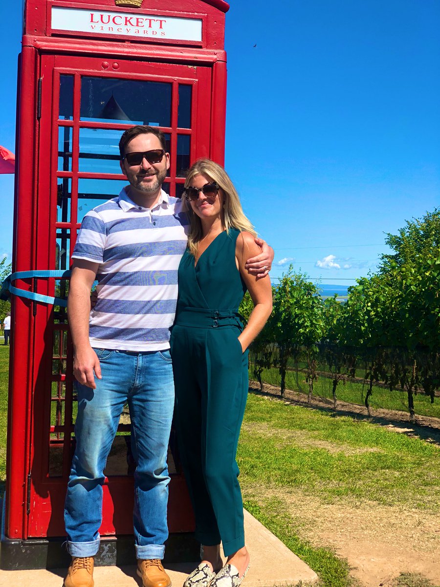 jennayCB's tweet photo. Labour Day weekend spent exploring the Vineyards in our beautiful province. What we have at our fingertips is world class! π #LuckettVineyards #Benjaminbridge https://t.co/exU7e9pFdE