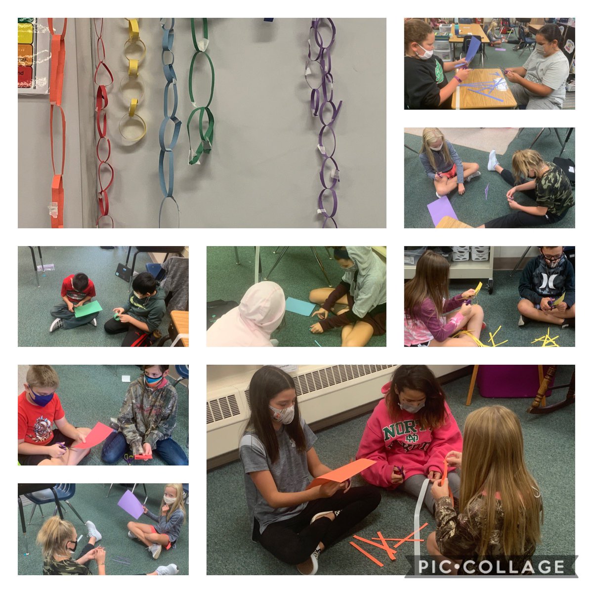 5thPhelps's tweet photo. Hooray for the first week of school @BFroadrunner! Building relationships, community, and teamwork. Keep it up 5th graders! @GFSchools #MaskUp #firstweekofschool https://t.co/2ssbv0PWKT