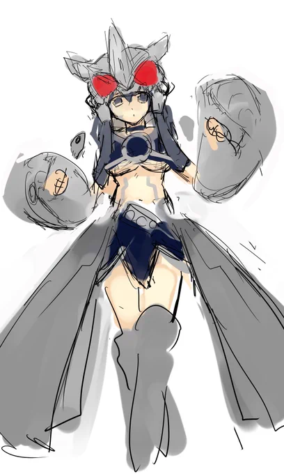 昔のHDからかきかけオーズたんサゴーゾ発掘#ライダー少女 