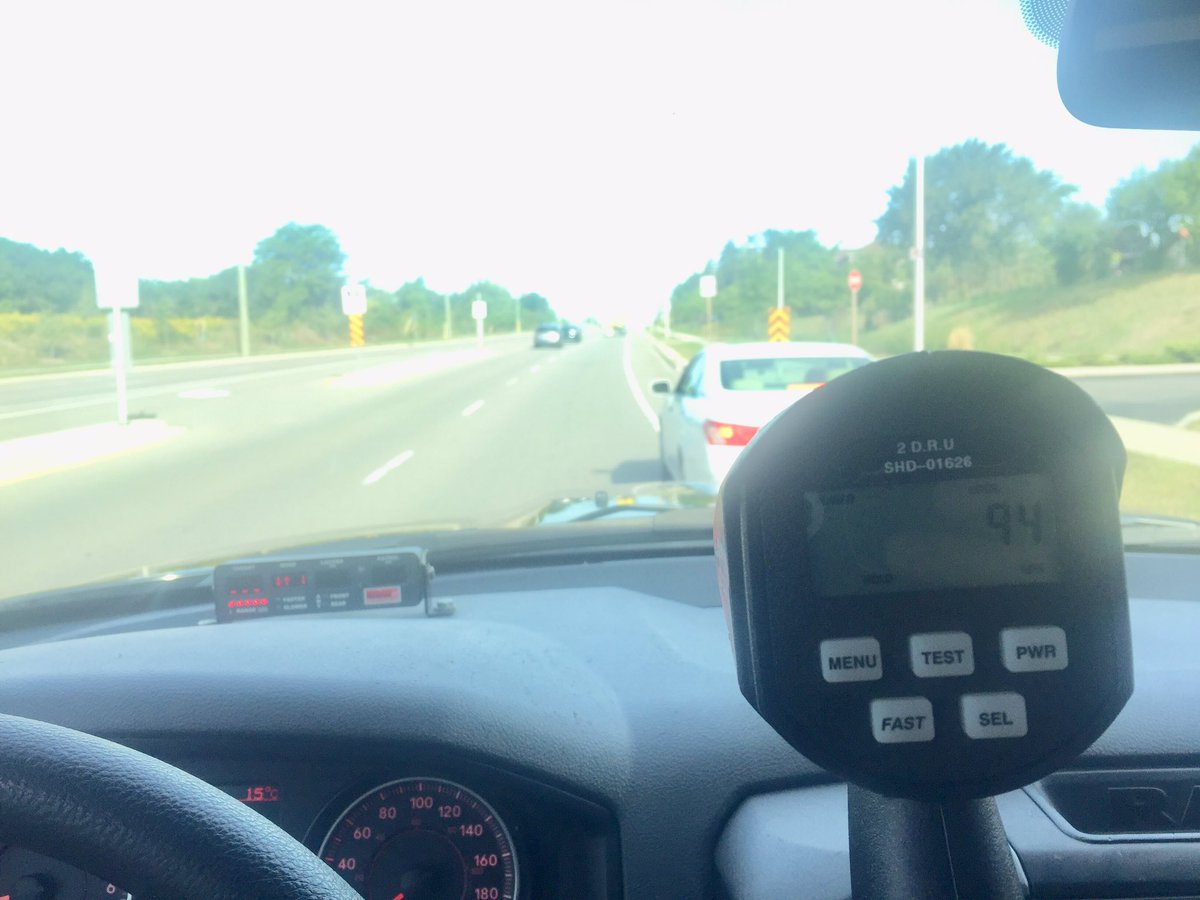 CstTaraso9345's tweet image. Remember folks; the kids go back to school really soon.  There’s no reason to be going 94km/h on Upper Middle road (60 zone).  

Driver issued a $259/4pt ticket to remind them of the importance of #RoadSafety #ProjectSafeStart