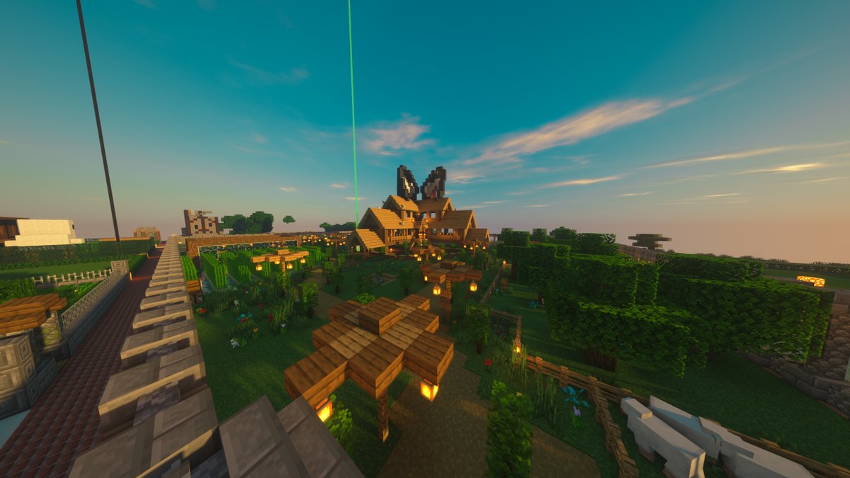 EonaMinecraft's tweet photo. Heute haben wir wieder ein besonderes Grundstück des Monats für euch und zwar aus dem Jahr 2020 des Monats Juli! Ihr liebt Katzen und wolltet schon immer die größten Katzenohren auf Eona bestaunen? Dann schaut auf jeden Fall bei Schlumpftato’s Katzen- und Urlaubsresort vorbei. https://t.co/Bl9fXG5fpR