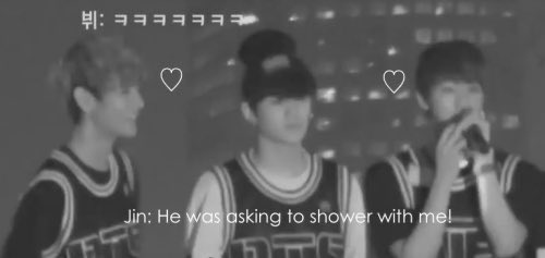 They showered together 