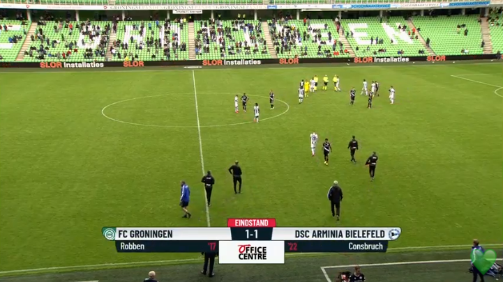 ArminiaARG's tweet photo. ⏱90+2' | ¡Final del Partido!

El Arminia empata ante el Groningen en su último encuentro amistoso antes de que empiece lo oficial.

Los goles: Arjen Robben [17'] y Jomaine Consbruch [22']

#FCGDSC (1:1) https://t.co/3ZS4k5yVly