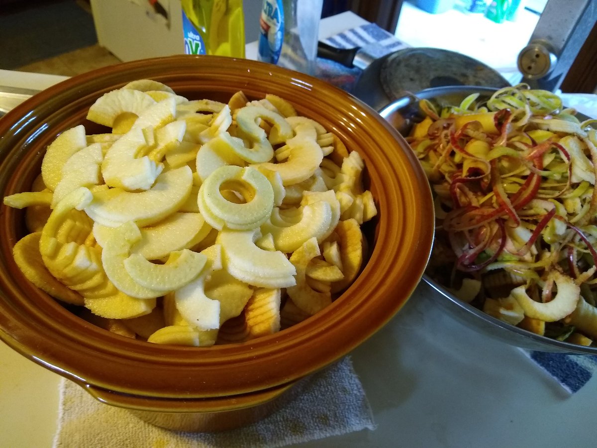 mmmadcccow's tweet photo. Crockpot is full. Applesauce underway. #wildapples https://t.co/IRpo2RyO9r