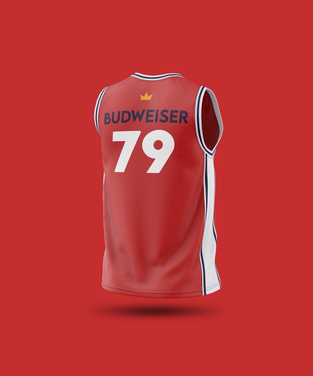 thenoahrdelin's tweet photo. I started designing NBA jerseys for beers and breweries. Calling it NBAxABV. First up; the Budweiser Clydesdales. #bud #budweiser #anheiser #anheiserbusch #beer #nba #nbajersey #jerseydesign #design #ABV #GraphicDesign https://t.co/PFAwJ3IIAd
