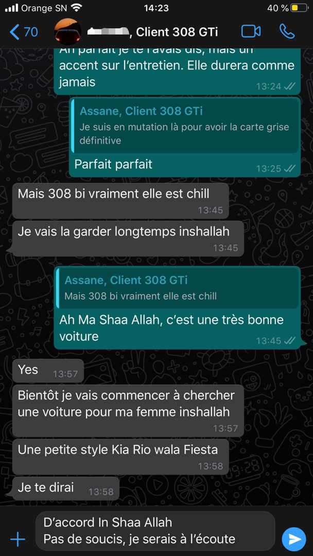 MS_autosn's tweet photo. Il n’y a pas plus bonne publicité qu’un client satisfait de son achat.
Tellement satisfait qu’il a la voiture en photo de profil ...
Merci à vous pour votre soutien❤️
Merci aux clients pour leur confiance👊🏾
#MSauto https://t.co/zWn8DqxJKv