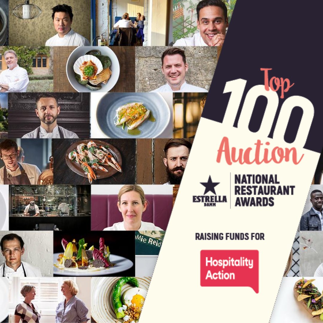 HospAction's tweet photo. The @The_NRAs #Top100Auction closes tonight! Place your bids on some amazing foodie experiences and products while you can! https://t.co/EVOMGSY1hh @EstrellaDammUK https://t.co/vA8xAe9yXC