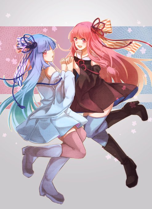 あかあおかわええんだよなぁ。 #琴葉葵 #琴葉茜 #琴葉姉妹 