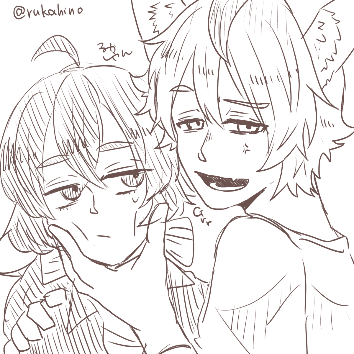 ?監/ラギ監
「誰の獲物か分かってないみたいッスね…」
#twstプラス 