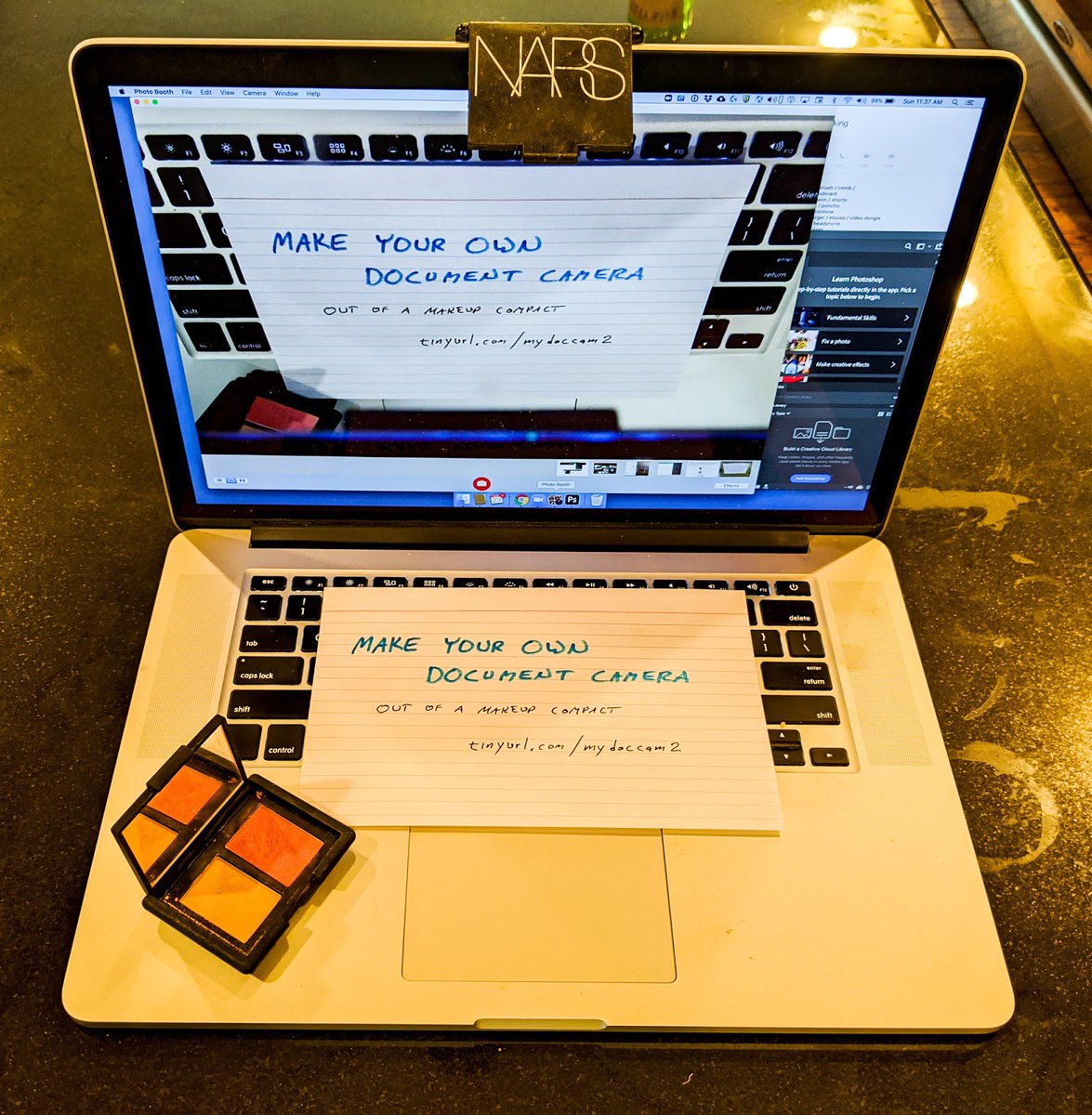 Makeup 💄 mirror doc camera! Genius! 💋💻 TY for sharing <a href="/katiesecklund/">Katie Ecklund</a>