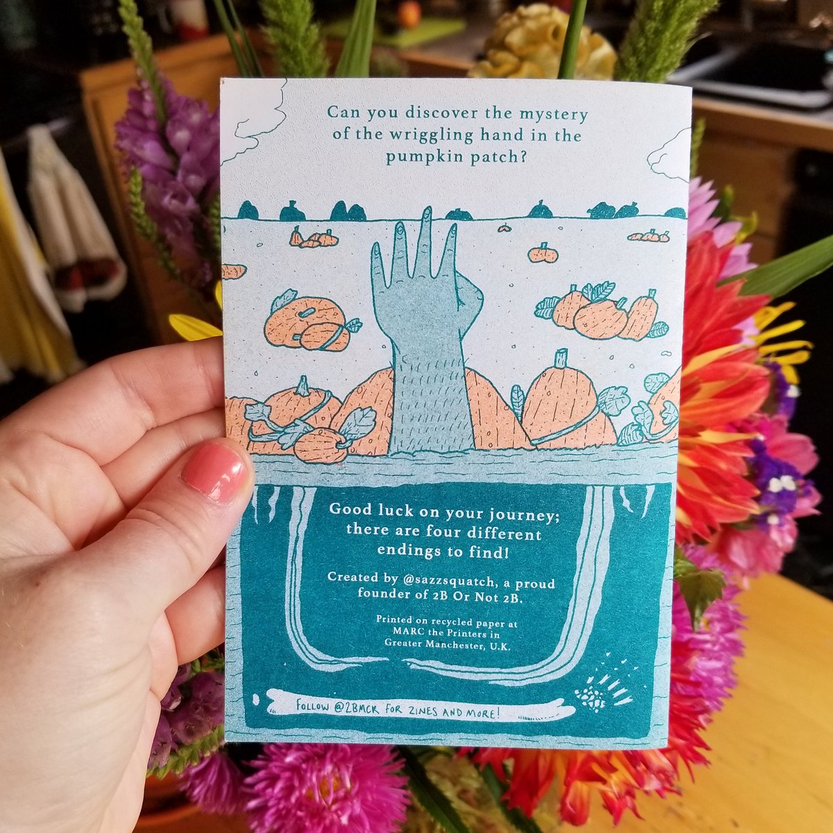 6. A slightly creepy and utterly swell little zine from a friend The Hand in the Pumpkin Patch by Sarah Hingley