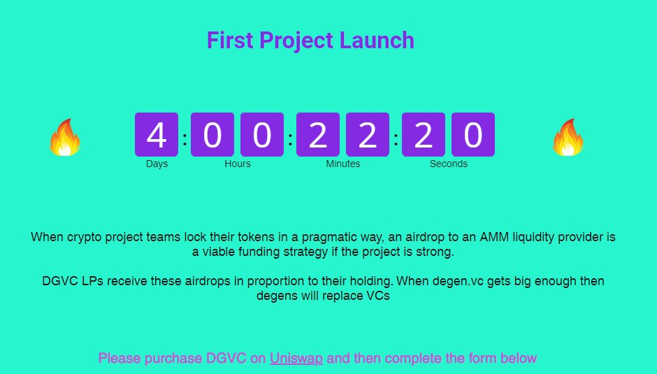 $DGVC <a href="/degen_vc/">DegenVC 🥀</a> announcing their 1st official airdrop options. This is just the start. 🔥🔥

#DeFi #Bitcoin