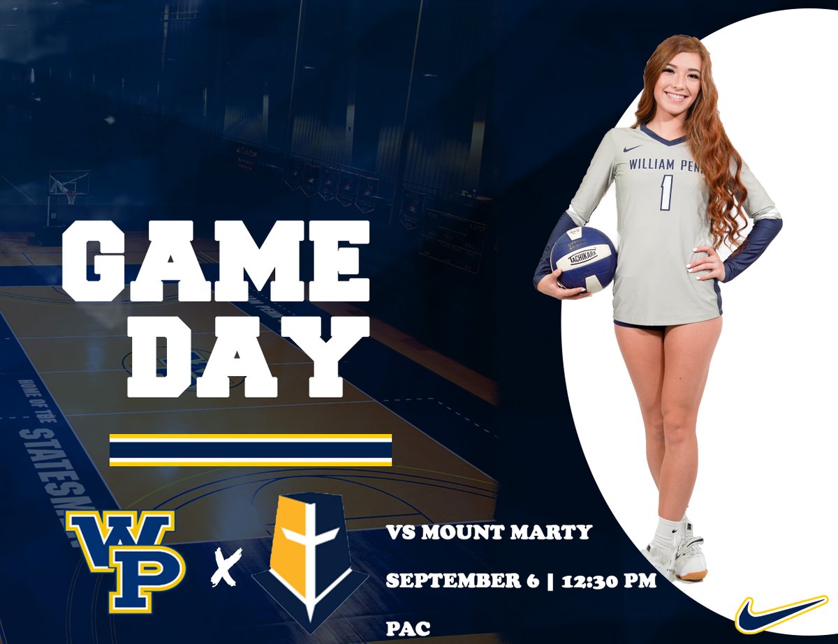 WPUAthletics's tweet photo. The opening tournament for @WPU_Volleyball continues TODAY! Catch all the action live on the Statesmen Sports Network:

🎥: https://t.co/HOWHxs2vD1 https://t.co/atUoNq7hYz