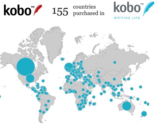thecreativepenn's tweet photo. I love checking my @KoboWritingLife map! I have now sold books in 155 countries! #kwlmap #selfpublishing #wideforthewin You can find all my fiction (J.F. Penn) and non-fiction books at @kobobooks https://t.co/LaZDqdIVjj