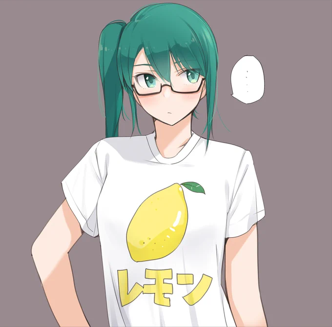 アレなTシャツを着る神楽すずちゃん落描き
 #すずあーと 