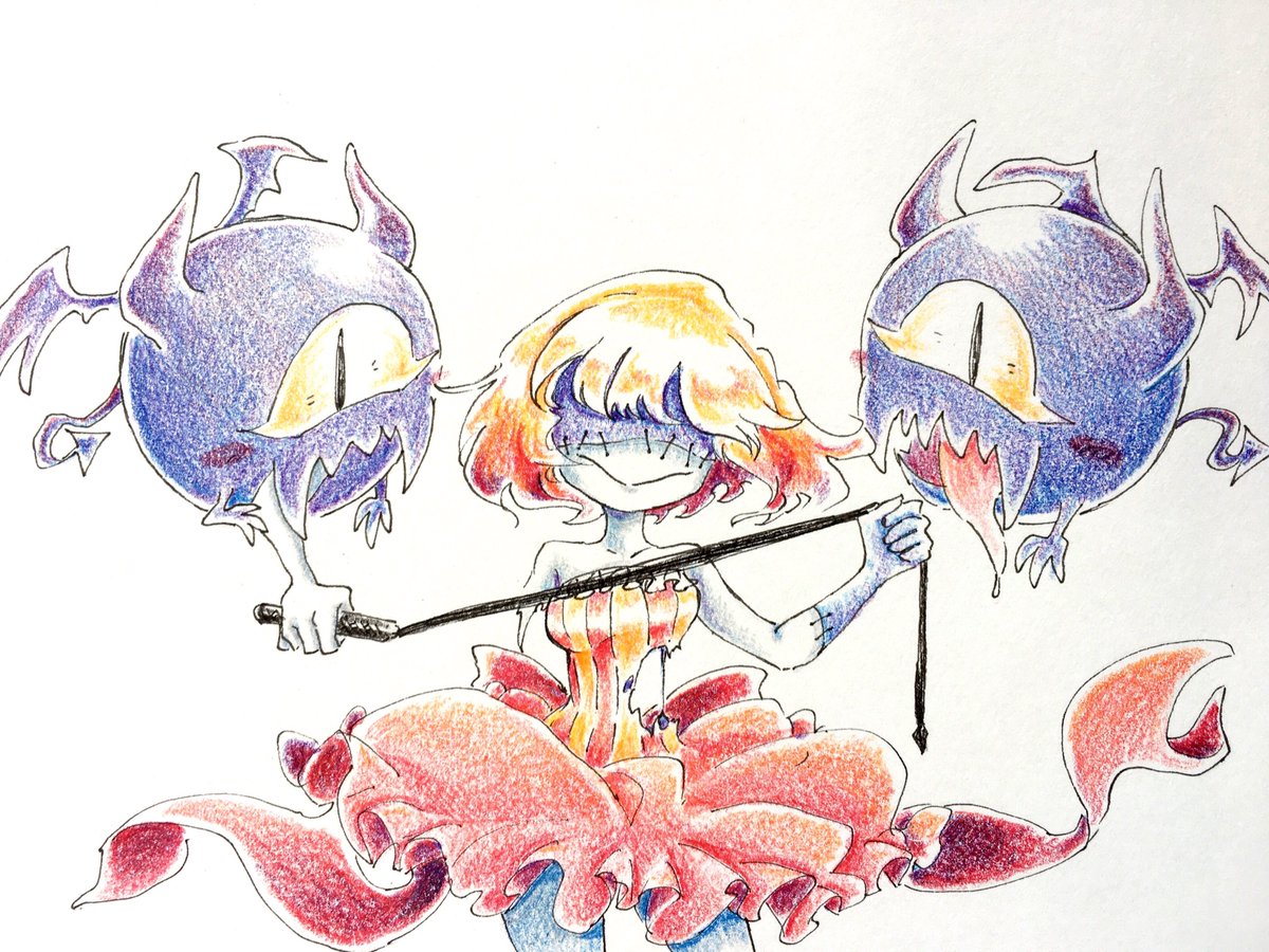 naminohito3's tweet photo. 【創作】悪魔使いの女の子 https://t.co/mg5MHMKoz5