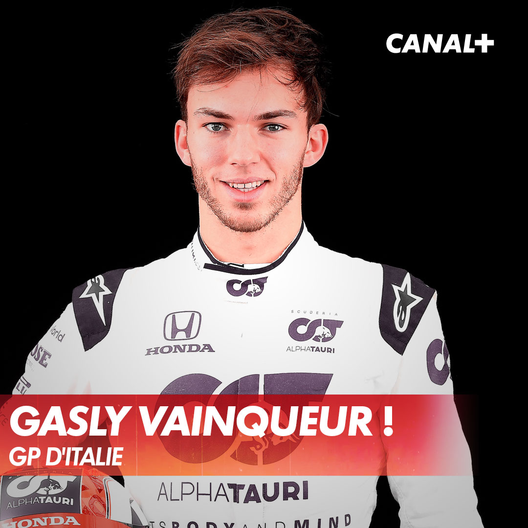 CanalplusF1's tweet image. INCROYABLE PIERRE GASLY qui remporte un #ItalianGP de FOLIE sur @canalplus ! 🏆😍🇫🇷 #Cocorico