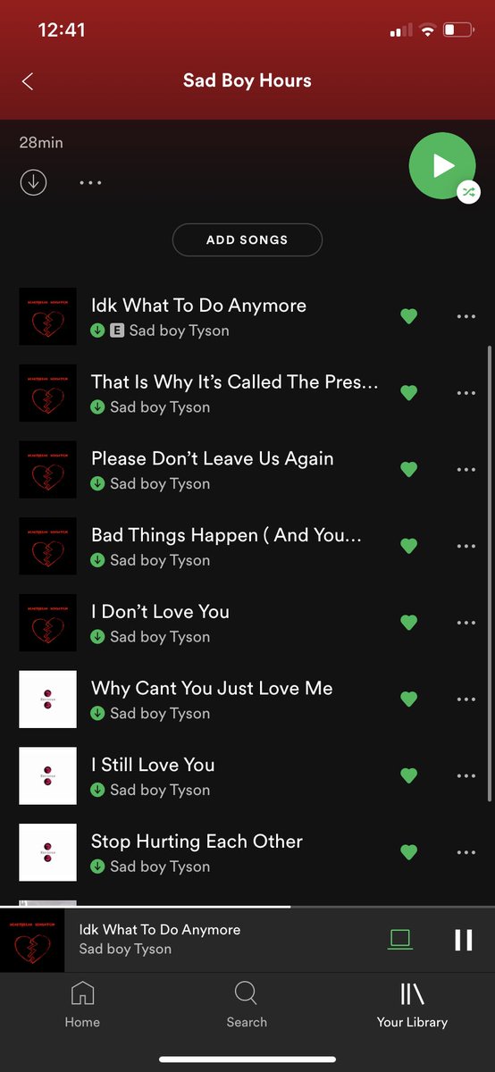 code_tys's tweet image. Spotify out now