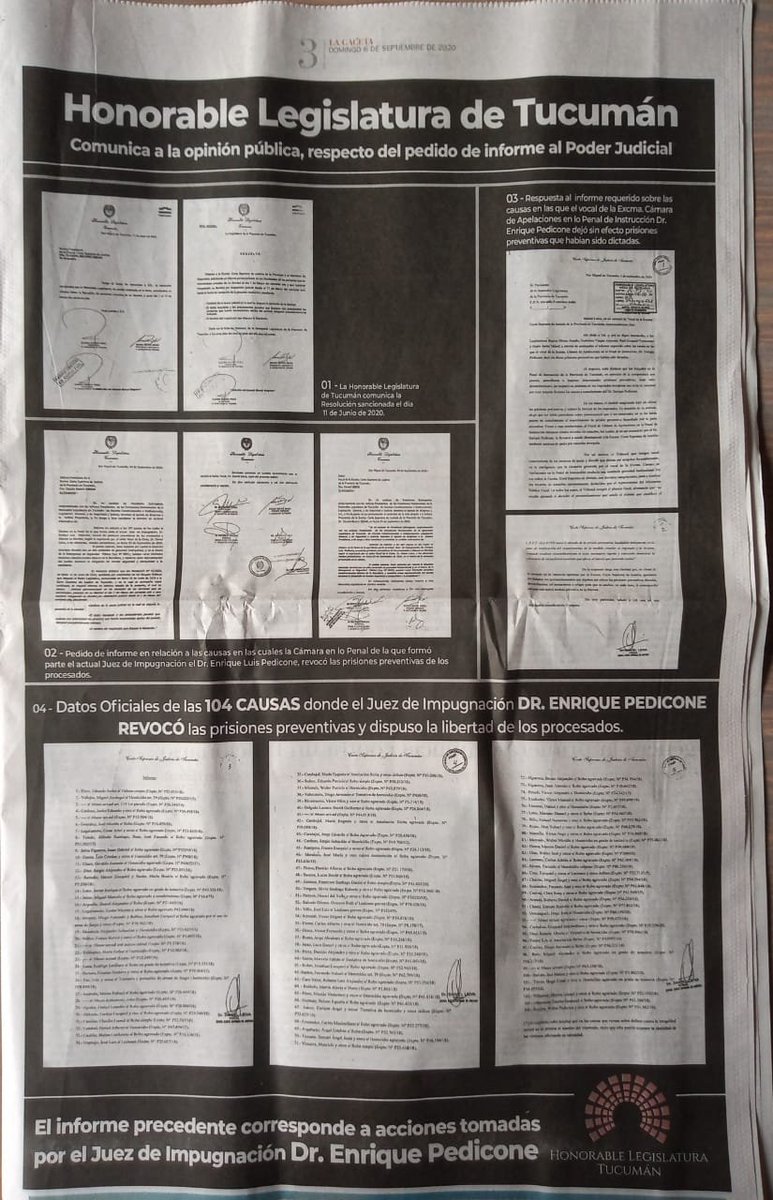 MarianaR31's tweet photo. Pegale al chancho...

Tremenda solicitada de la Legislatura en La Gaceta, para defender a Leiva. La misma Legislatura que pelea con uñas y dientes para no informar su planta de empleados o el destino de los fondos sociales. 

Pero después Jaldo dice que Leiva no habla por él. https://t.co/ZpNmnL7ujp