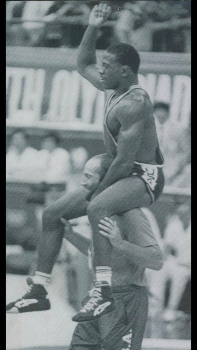 Dan Gable Museum on Twitter: &quot;(1/2) Talk about an iconic duo! This picture  is from the 1988 Olympics. @kenny_monday is the first African American  wrestler to win an Olympic gold medal. Dave