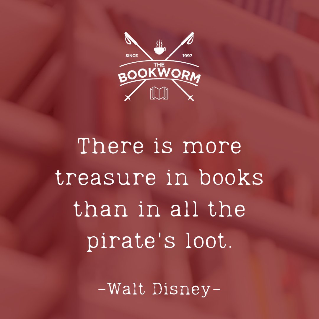 bookwormedwards's tweet photo. "There is more treasure in books than in all the pirate's loot." - Walt Disney https://t.co/RFCnralLcP