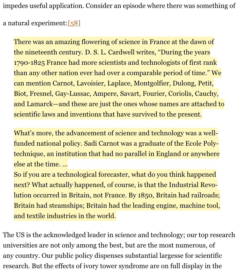 13/ More arguments that research funding is not strongly correlated to actual awesome stuff