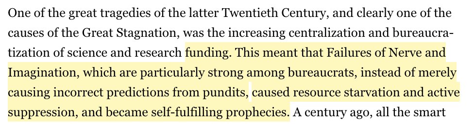 11/ A good point that when people with dim views of the future have *power* bad things happen.