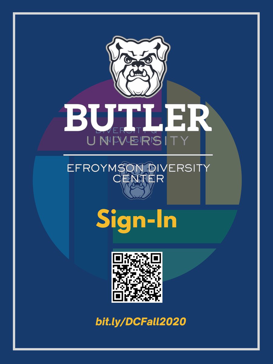 ButlerDiversity's tweet image. We now require all individuals who enter the Diversity Center to sign in.  This will assist with any necessary contract tracing efforts!