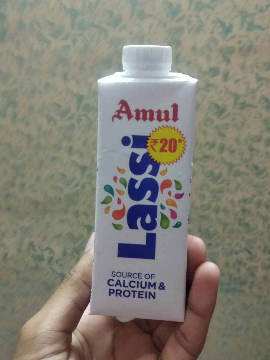 SumanManna_'s tweet photo. Now, I'm enjoying my favourite "LASSI"😊❤🙏
Thank you @Amul_Coop 🙏
The Taste of India..
#AmulTasteOfIndia
#amul_the_taste_of_india
#amulforlife #amulforever #Amul https://t.co/Q1UbekCS2E