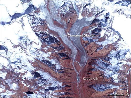 when a large portion of the earth was covered by the snow. It is believed that during the period Kedarnath temple and neighbouring are was covered by snow and became a part of glaciers.Actually, the entire area of Kedarnath is a part of Chorabari glacier.