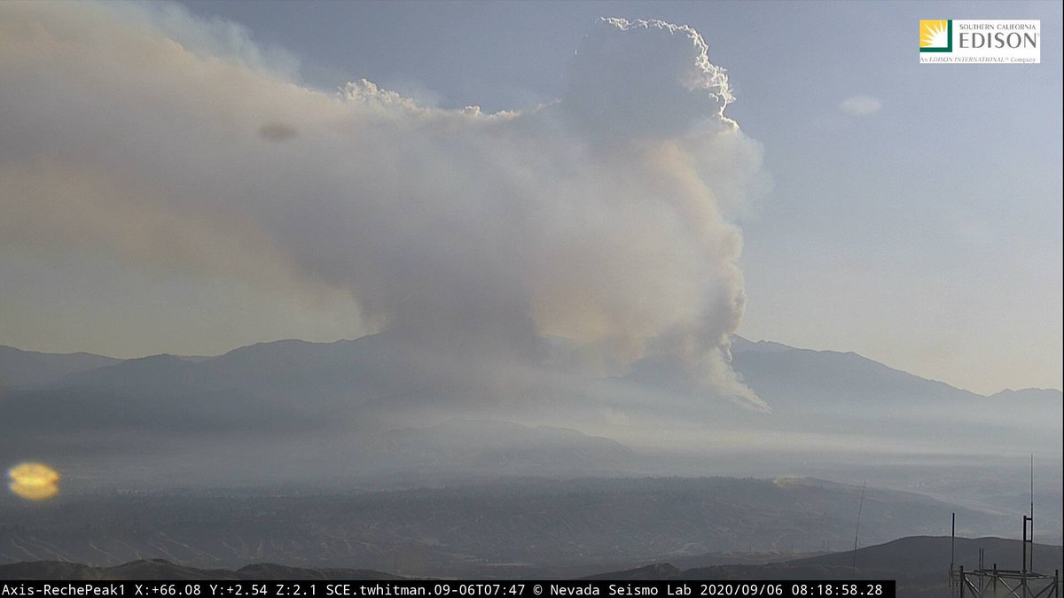 It seems to be cooking this morning.  #ElDoradoFire  http://www.alertwildfire.org/inlandempire/index.html?camera=Axis-RechePeak1